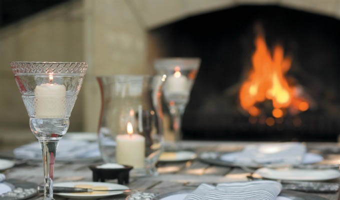 Huka Lodge, Outdoor Fireplace - New Zealand