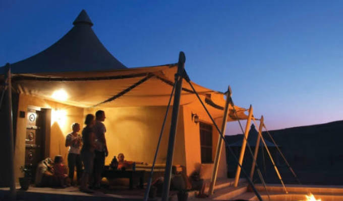 Night camp in the desert - Oman
