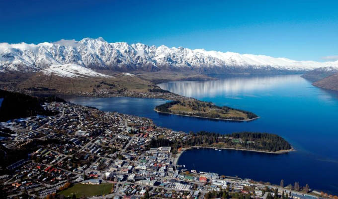 Queenstown Aerial View - New Zealand