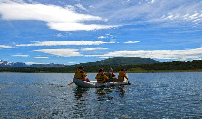 Canoeing in Tierra del Fuego National Park - Argentina