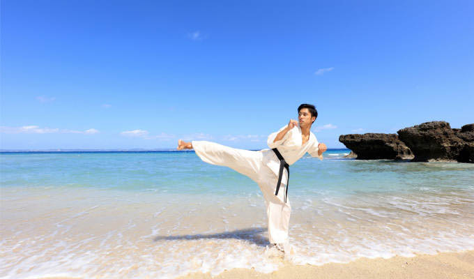 karate kata training man © Shutterstock - Japan