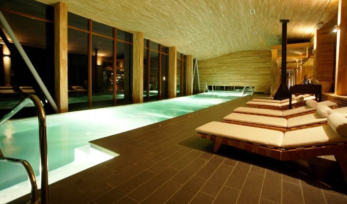Tierra Patagonia Hotel & Spa: Uma spa's pool area - Chile