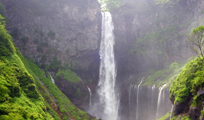 Nikko, View of the Kegon Falls  - Japan
