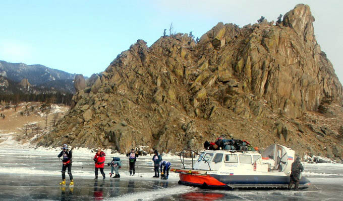 Hovercraft Excursion in Winter - Lake Baikal