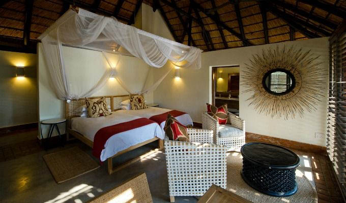 Mfuwe Lodge, Bedroom Interior - Zambia