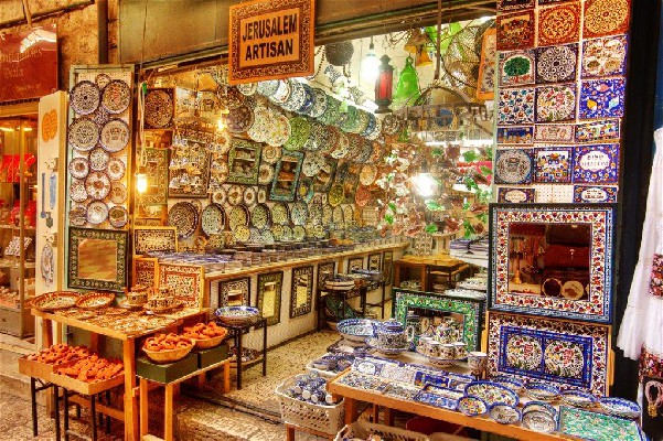 Jerusalem - Artisan in the old city marketplace