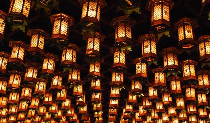 Beautiful Lanterns at Night - Japan