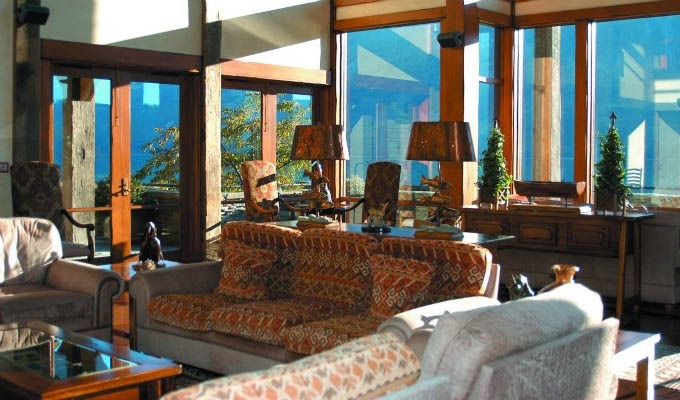 Blanket Bay Lodge, The Great Room Detail - New Zealand