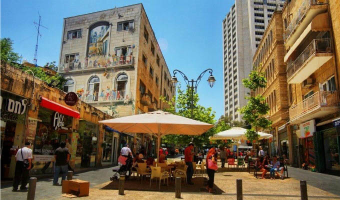 Jerusalem, Ben Yehuda Promenade - Israel