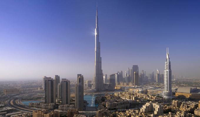 Dubai skyline with Burj Khalifa - Dubai