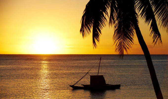 Wakaya Island, Amazing Sunset - Fiji