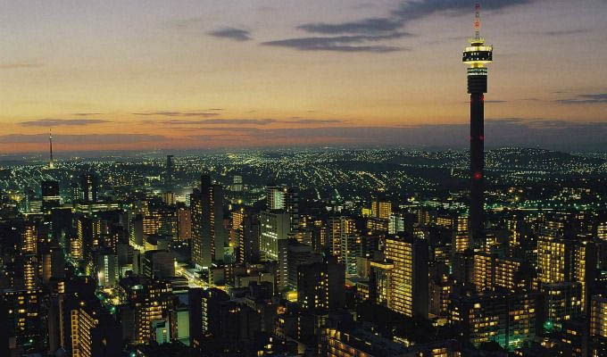 Gauteng, Johannesburg at Night - South Africa
