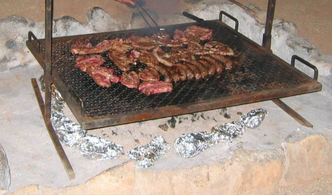 Typical Camp Braai - South Africa