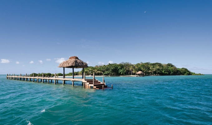 Dolphin Island, Floating Pontoon View - Fiji