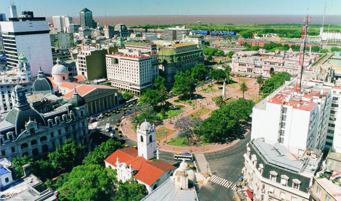 Buenos Aires, Plaza de Mayo Aerial View - Argentina