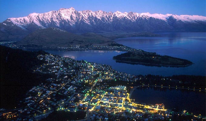 Queenstown at Night - New Zealand
