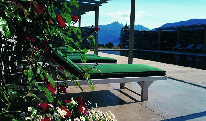 Blanket Bay Lodge, Pool Area - New Zealand