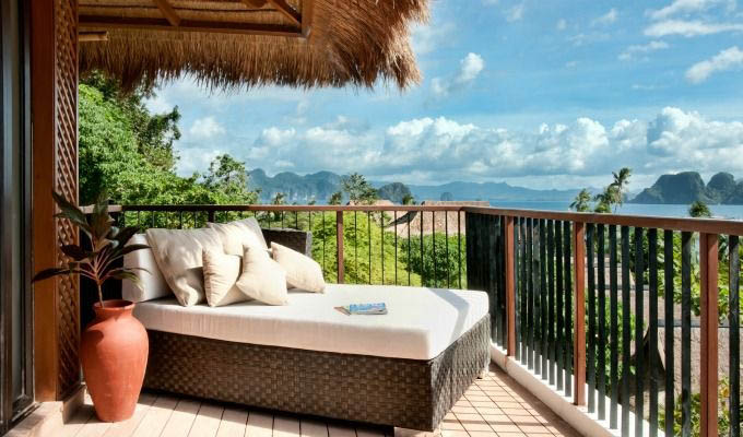 Palawan, El Nido Pangulasian Island Resort, Canopy Villa Balcony - Philippines