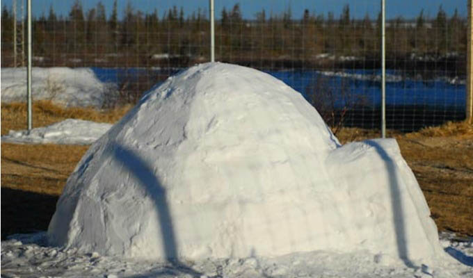 Igloo outside Dymond Lake Lodge - Courtesy of Churchill Wild - Arctic