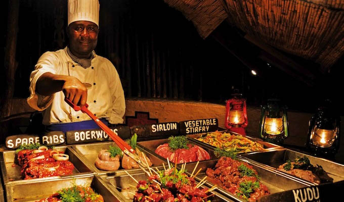 Victoria Falls, dinner at The Boma - Zimbabwe