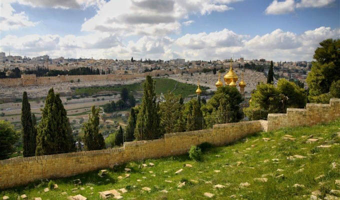 Jerusalem, City View from the Mount of Olives - Israel