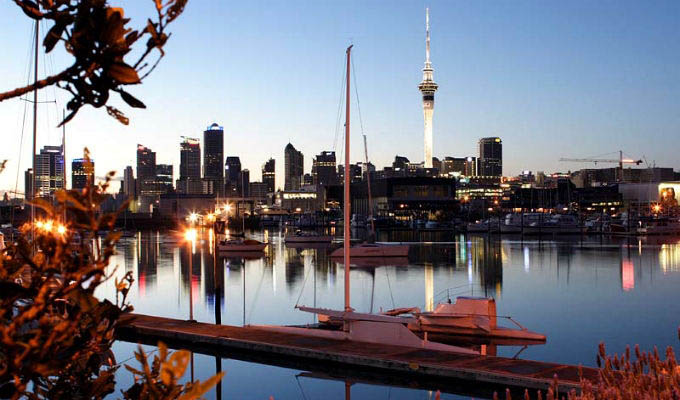 Auckland at Night - New Zealand