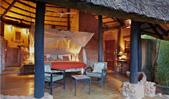 Stanley Safari Lodge, chalet bedroom - Zambia